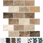 Urcolor 10-SHEET Stick On Backsplash For 12X12 Inches, Brown Marble New. Price: $27.46.