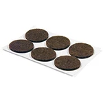 Furniture Pads, Self-adhesive, Brown Felt, Round, 3/4-IN., 6-PK. 23150TV New. Price: $12.28.