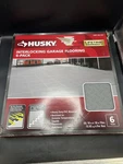 Husky 18" Grey Interlocking Garage Flooring Tile (6-PACK) 13.95 Sq Ft Box New. Price: $44.99.