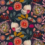Peel And Stick Floral Removable Waterproof Navy/pink/orange New. Price: $40.60.