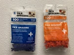 Lot Of 2 Tavy Basix Tile Cross Spacers 3/16 - 5MM & 1/4 6MM 100 Per Bag New. Price: $7.95.