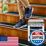 Outdoor Stair Treads Non Slip 30" X 6" 15-PACK Glow In The Dark Waterproof 8 New. Price: $58.25.
