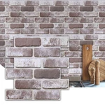 Commomy 10 Pcs Whitewash 3D Brick Peel And Stick Wall Panels - Small Size Ult... New. Price: $39.26.