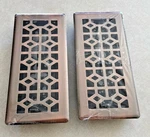 Allen Roth Plated Steel Floor Register Dark Oil Rubbed Bronze Size 4"X 10" 2 Pk Open. Price: $31.99.