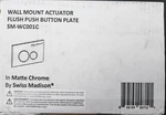 Swiss Madison SM-WC001 Wall Mount Actuator Flush Push Button Plate Matte Chrome New. Price: $18.98.