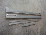 1969 Pontiac Bonneville 4-DOOR Hardtop Ribbed Base Moldings Mouldings Trim Used. Price: $350.00.
