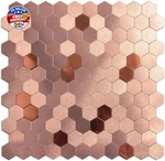 Qmark Peel And Stick For Kitchen, Self-adhesive Metal Backsplash Tiles, 6 New. Price: $68.03.