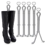 Juvale 6 Pack Folding Boot Shaper Stands For Storage, Grey Clip Support Inserts, New. Price: $13.00.