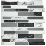 ART3D Peel And Stick Tile Kitchen Bathroom Backsplash Grey White Brick New. Price: $29.99.