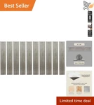 Vinyl Peel And Stick Floor Tile Wood Plank 10-PACK Grey Oak Diy Home Renovation New. Price: $23.98.