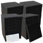 52 Pack Acoustic Foam Panel Wedge Studio Soundproofing Wall Tiles 12" X... New. Price: $45.16.