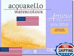 Fabriano Artistico 140 Lb. Cold Press 9X12" 20 Sheet Block - Extra White New. Price: $64.59.