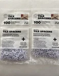 200 Tavy Basic Tile Cross Spacers 1/8" 3MM New In Sealed Bags. Price: $11.99.