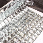 Diflart Mirror Glass Mosaic Tile, 3/4 Inch Silver Square, Crystal Diamond New. Price: $252.50.