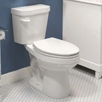 Horow Elongated Two Piece Toilet With 17'' Ada Chair Height Dual Flush Map 1000G Open. Price: $190.20.