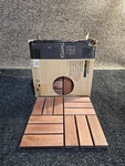 (qty 10) Thyoi Deck Tiles, Patio Flooring 12" X Dark Brown Acacia Wood Open. Price: $51.99.