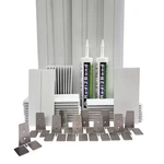 Provantage Installation Kit 8"X8"X4" Thick Silicone System Glass 20 Block New. Price: $229.18.