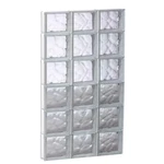 Clearly Secure Glass Block Window 44.50"X23.25"X3.12" Wave Pattern Non-vented New. Price: $217.67.