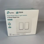 Kasa Smart Switch 2-GANG HS200-2 Single Pole Required 2.4GHZ Wi-f New. Price: $26.99.