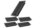 Flowild 5 Pcs 4" X 10" Heavy Duty Steel Adjustable Vent Covers (matte Black) New. Price: $20.00.
