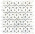 Emser Tile M051212MOV Winter Frost - 12" X Oval Wall New. Price: $71.83.