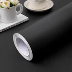 Practicalws 15.7" X 236.2" Black Peel & Stick Vinyl Wallpaper New. Price: $14.00.