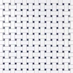 White With Cobalt Dot 11-3/4" Basketweave Porcelain Mosaic Tile Floor Backsplash New. Price: $226.85.