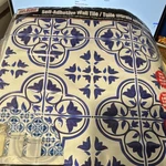 Tool Bench Hardware Self-adhesive Floral Blue Wall 12X12 Kitchen Bath 14 Tiles New. Price: $60.11.