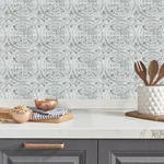 Roommates TIL4623FLT Sticktiles White Tin Peel And Backsplash, 10.5 New. Price: $18.70.