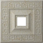 Ekena Millwork CM18ERPCC Eris Ceiling Medallion Pot Of Cream Crackle New. Price: $140.34.