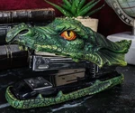 Pt Dragon Green Head Golden Eyes Decorative Functional Stapler Figurine Office New. Price: $24.99.