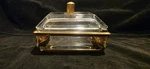 1920S Apollo Ormolu Beveled Crystal Glass Box Euc Eye Candy Used. Price: $465.00.