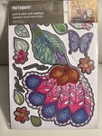 Pier 1 Imports Peel & Stick Wall Mural Appliqu Peacock Butterflies Flowers New. Price: $19.99.