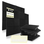52 Pack Acoustic Panels X 12 Inches - Studio Foam Wedges High Density ... New. Price: $51.67.
