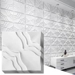 ART3D 33-PACK Textured Pvc Wall Panels 12X12" White Covers 32 Sq.ft. New. Price: $107.51.