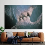 Couple Kiss Canvas Wall Art Romantic Abstract Modern Bedroom Decor New. Price: $160.00.