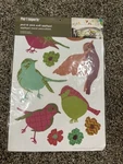 Pier 1 Imports 22 Piece Bird Pink Green Peel And Stick Wall Appliqu Decal New. Price: $8.00.