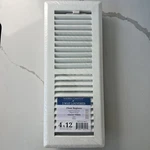 Sierra Grates Way Louvered Decorative Floor Register New Glacier White 4X12. Price: $15.95.