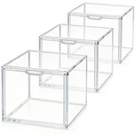 3 Pack Clear Acrylic Display Case With Magnetic Door, Stackable Storage Bins,... New. Price: $46.79.