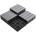 Aura Deck Driftwood Interlocking Floor Tile, Gray - 22 Pack New. Price: $125.00.