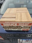 Vintage Bruce HCW-10 Oak Parquet Desert Brown Wax Finish Tiles 5/16X12X12 Open. Price: $150.00.