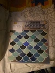 Simplify Peel & Stick Wall Scallop 4 Style # 27266 Blues New. Price: $15.00.