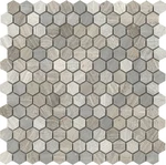 Emser Tile M05METR1212M1HV2 Marble - 12" Hexagon Geometric Grey New. Price: $74.54.