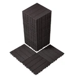 Interlocking Deck Tiles, 36 PACK,11.6"X11.6" Sq. Ft Plastic Waterproof Outdoo New. Price: $118.93.