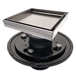 Serenedrains Ss Tile Square Brushed Nickel Shower Kit With Base 4"/6" New. Price: $179.00.