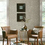 5 Rolls York Coverings "urban Chalk" Neutral/pearl Peel And Stick Wallpaper Open. Price: $150.00.