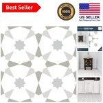 Transform Your Floors With 10-PACK Of Peel And Stick Star Pattern Tiles 12X12 New. Price: $27.96.