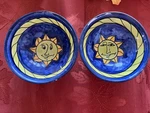 Set Of 2 Moroccan Ceramika Handmade Bowls From Morocco Painted 5.5 Used. Price: $14.95.