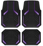 Pic Auto Heavy Duty Rubber Floor Mats, Purple Aluminum Film Car Set, Fro... New. Price: $74.99.