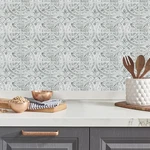 Roommates TIL4623FLT Sticktiles White Tin Peel And Backsplash, 10.5 New. Price: $21.44.
